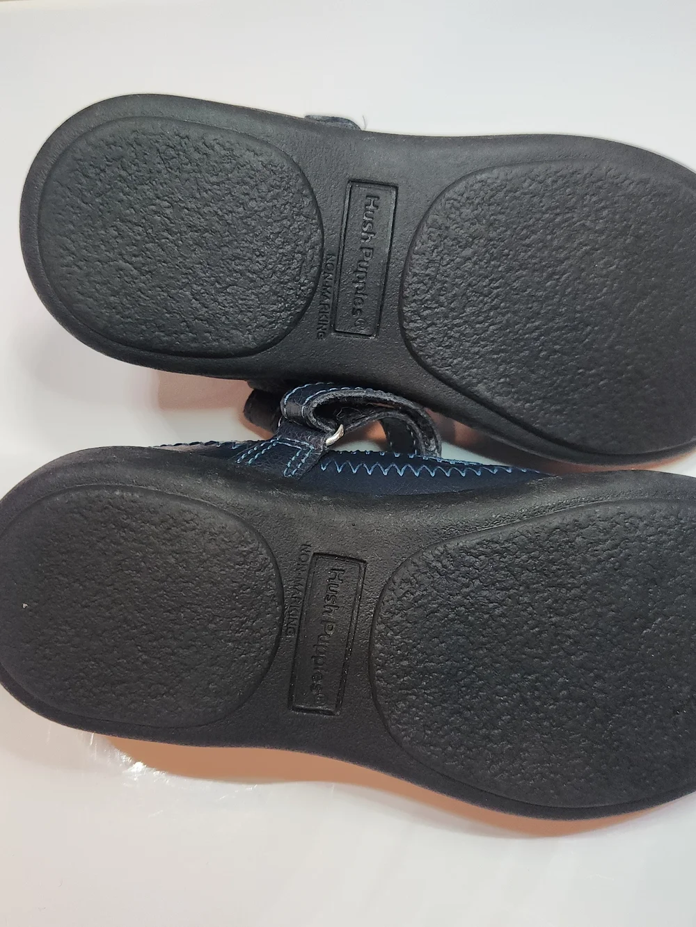 Hush Puppies Girls Navy Blue Reese Mary Jane Shoes size 10W, NEW, NEVER WORN
